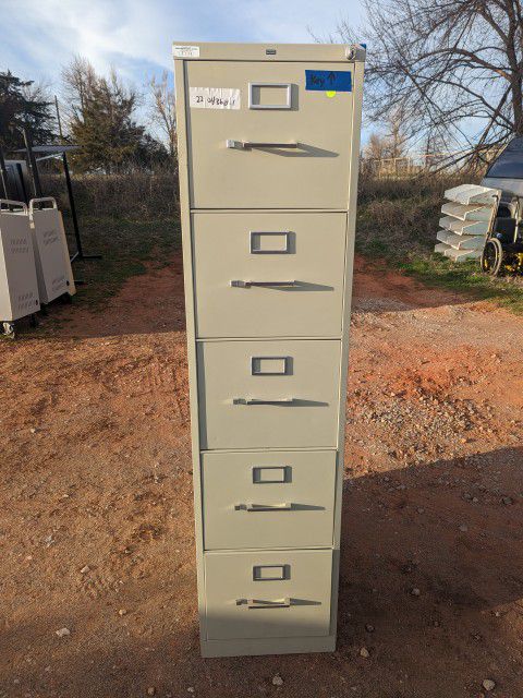 5 Drawer Vertical File With Key