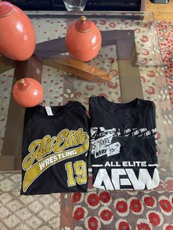 Lot Of Two AEW Rare Event T Shirts