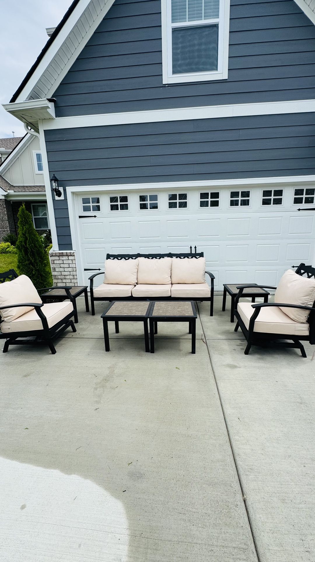 PHI VILLA 7 Piece Outdoor patio Conversation Set