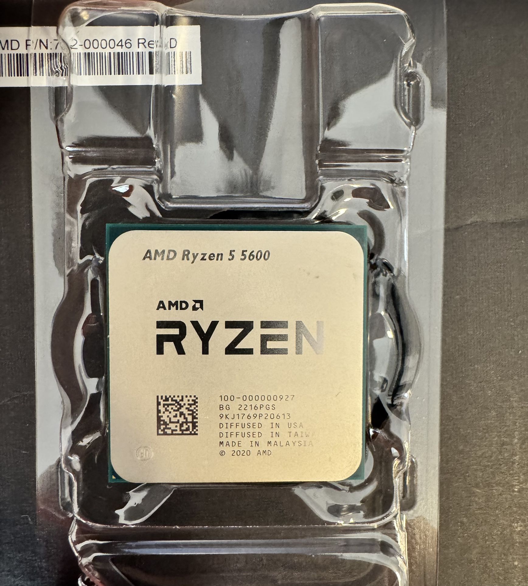 AMD Ryzen 5 5600 with Wraith Stealth Cooler
