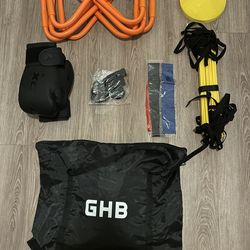 Workout Training Bundle – Boxing Gloves, Agility Ladder, Bands, Parachute