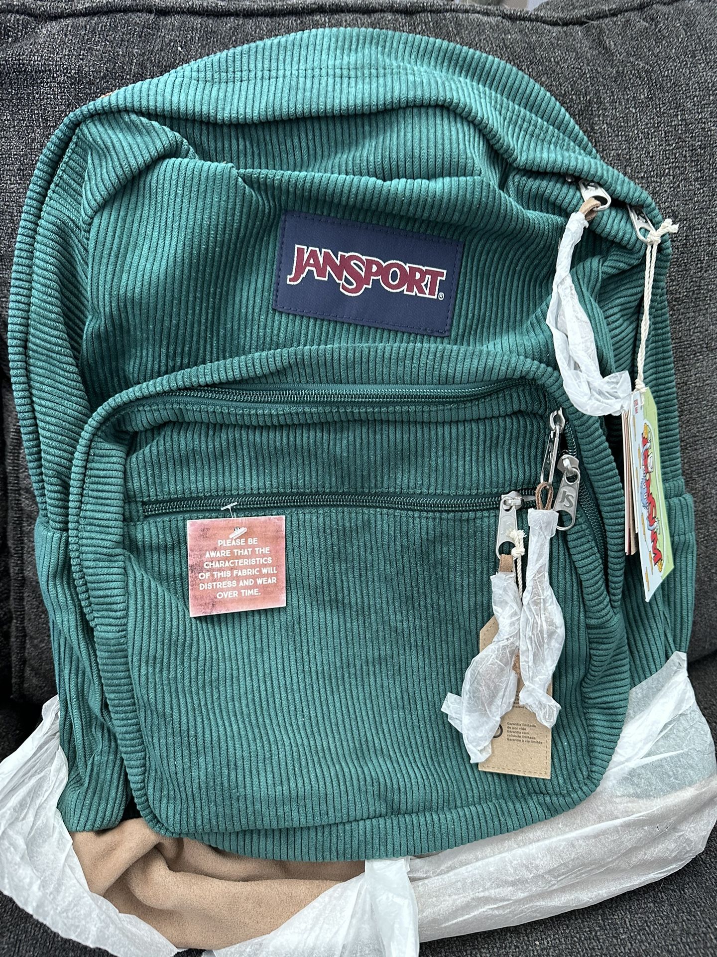 green corduroy jansport backpack Faded Sage Cross Town Vintage 90s Jansport Green Backpack