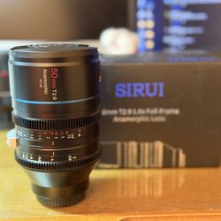 Sirui 50mm T2.9 1.6x Full-frame Anamorphic - Sony E Mount