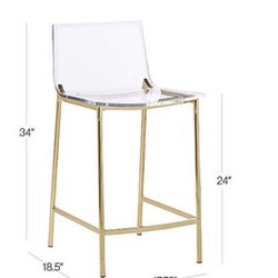 Chiaro Acrylic Bar Stools 6