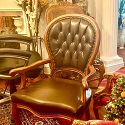Antique Historic Chair For Office Or Decor 