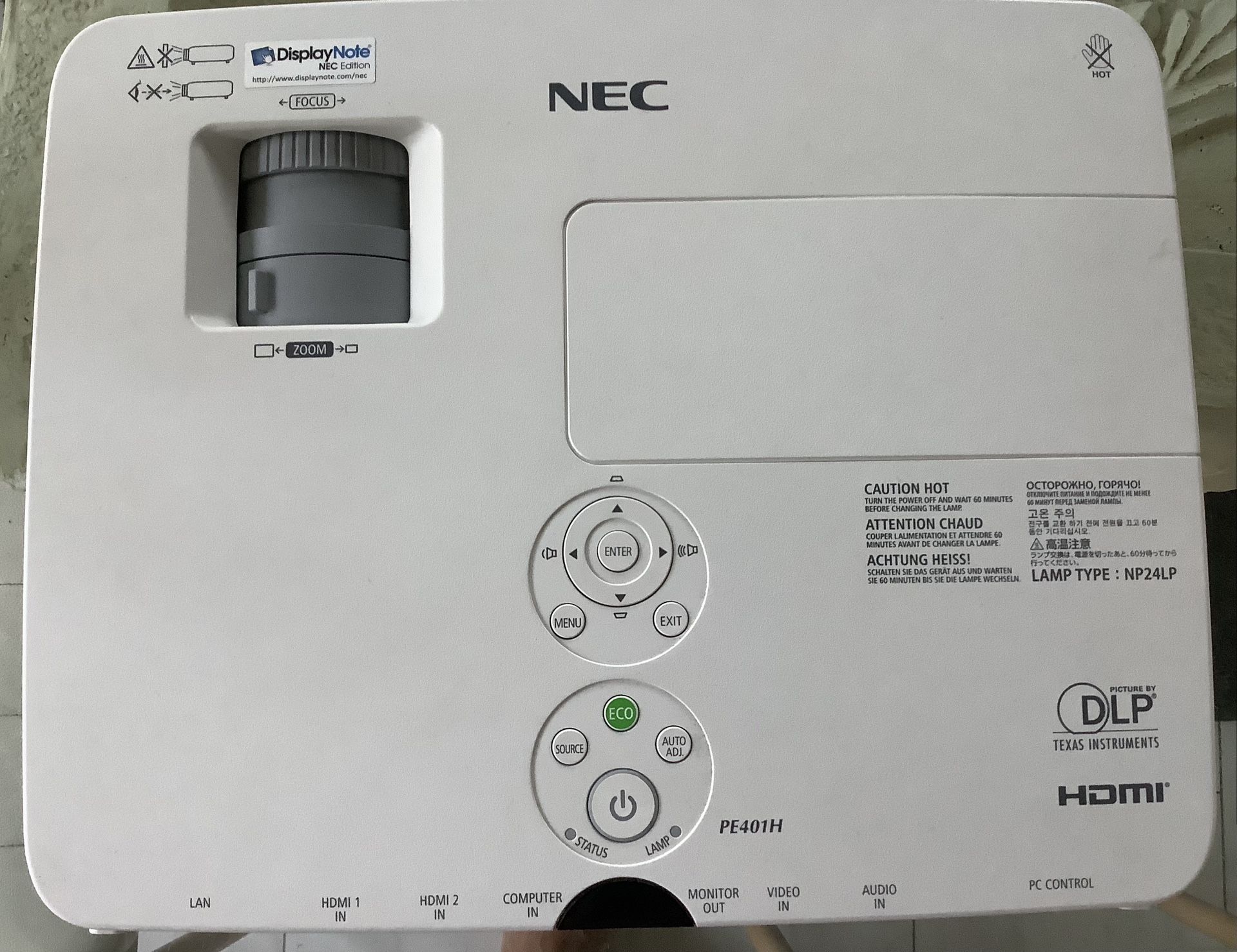 NEC NP-PE401H DLP Projector
