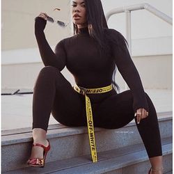 Yellow Offwhite Industrial Belt 