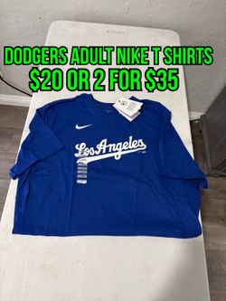 MLB Nike Los Angeles Dodgers blue adult t shirts shirt small, medium, large and XL