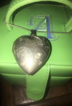 ⛓925 Italy silver Heart 🖤necklace💎