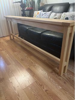 Solid wood sofa table