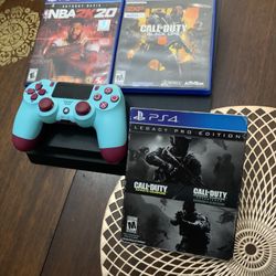 PS4 Slim With One Controller And 3 Games 