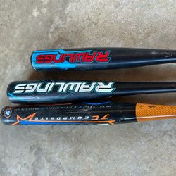 Baseball Bats/Softball Glove