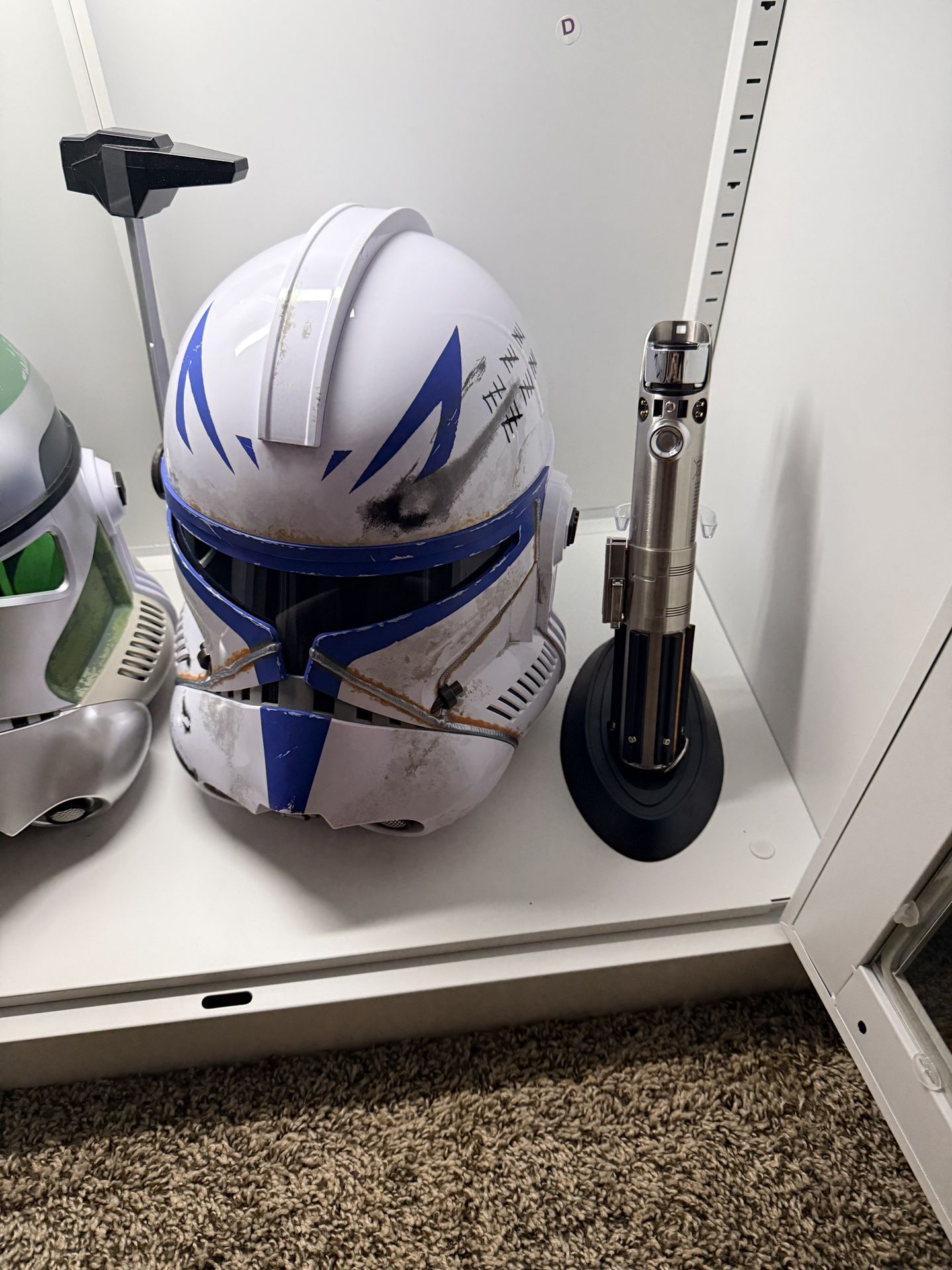 Star Wars Statues, Helmets, and Lightsabers