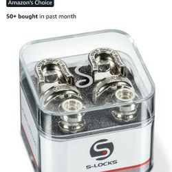Schaller Guitar Bass Strap Lock Security Straplocks Nickel