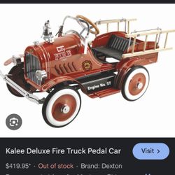 Kalee De luxe Fire Truck Pedal Car 