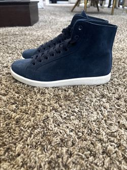Prada Suede High Top Sneakers