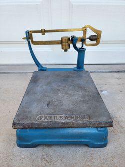 Fairbanks Small Table Top Platform Scale Vintage Antique Americana