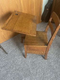 1(contact info removed)’s Oak School Desk