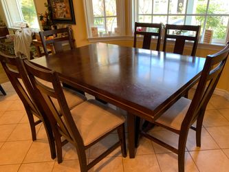 Dining room table with chairs