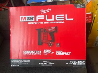 Milwaukee M18 Fuel 18 ga. Narrow Crown Stapler