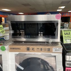 STAINLESS STEEL SAMSUNG MICROWAVE OVEN 