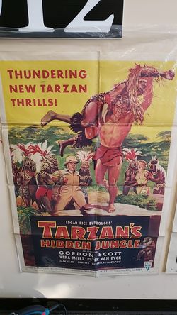 Original Tarzan 1955 Movie Poster One Sheet