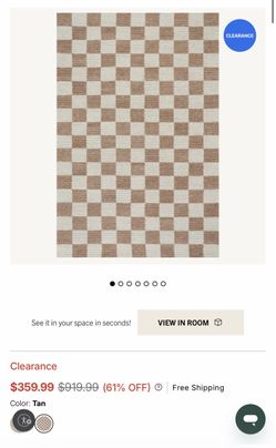 Hazina Modern Checkered Rug