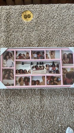 Pink photo collage frame
