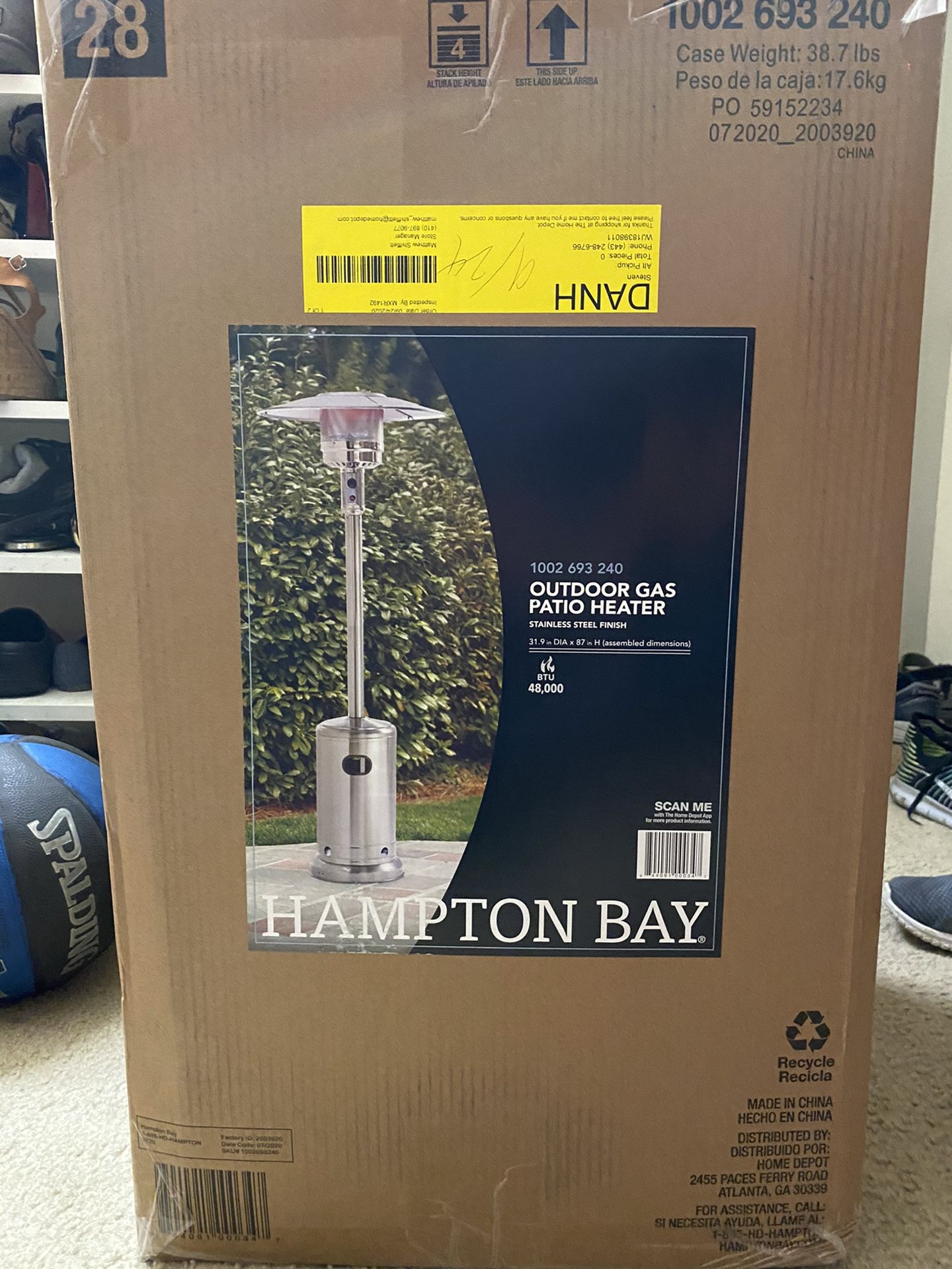 HAMPTON BAY Stainless Steel Patio Heater