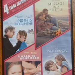 4 Lovie DVD Love Story Notebook Message Bottle Walk Remember Night's Rodanthe
