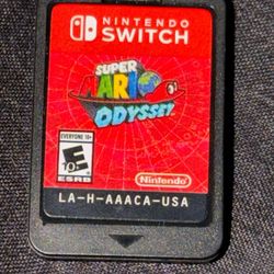 Nintendo Switch Super Mario Odyssey Video Game Cartridge Tested Works Great Used