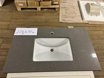 Quartz Vanity Top 22-1/2 X 38"