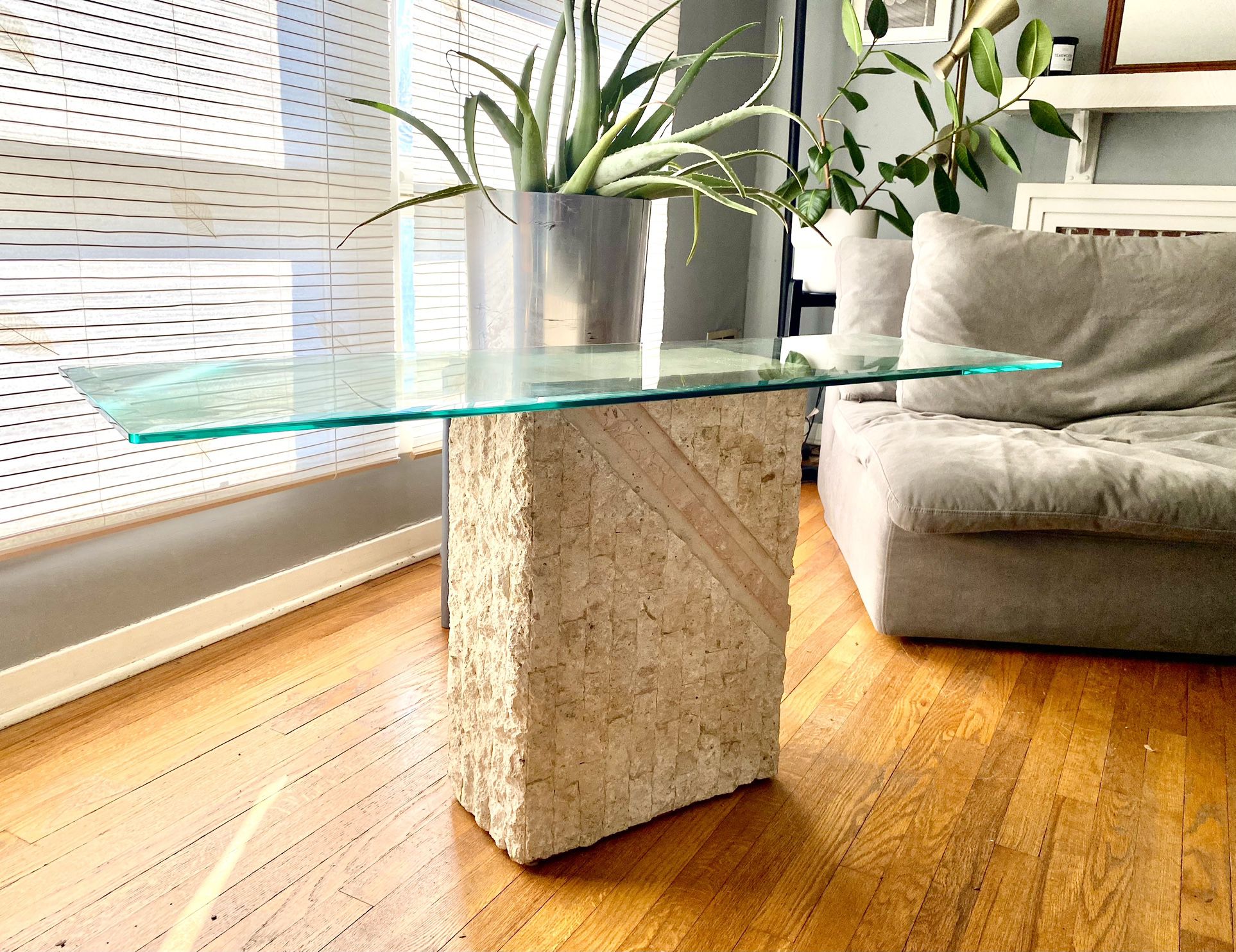 Tessellated Stone Sofa Table