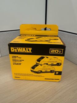 DeWalt 20V Max 3Ah Lithium Ion Battery 2-Pack