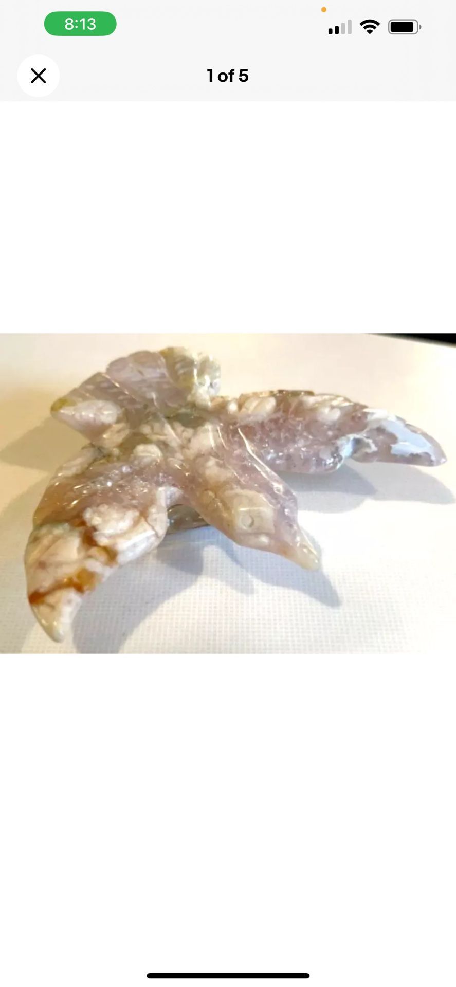 Pink Amethyst, Flower Agate Swan 106G!! Druzy!
