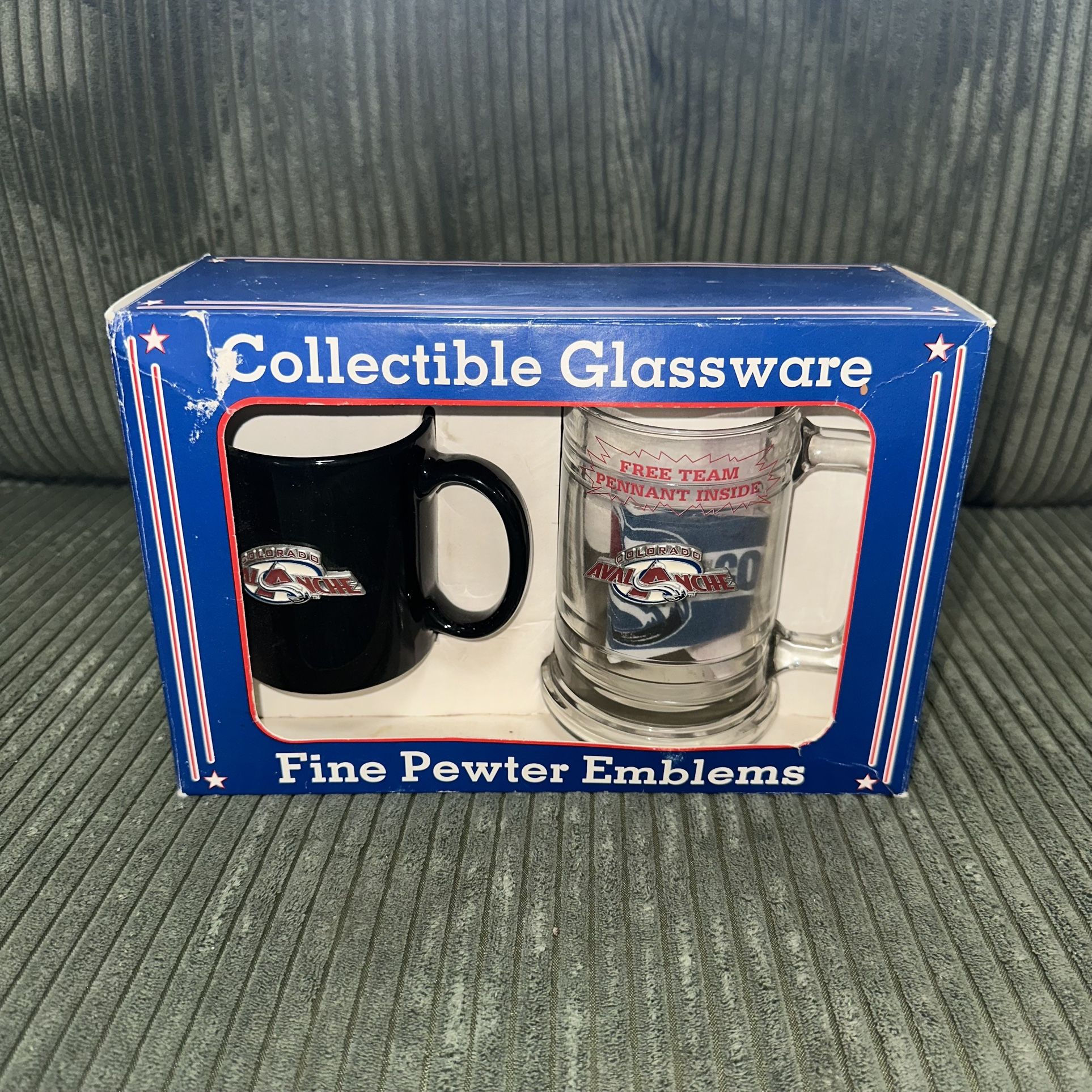 Colorado Avalanche Rare Collectable Glassware, Sealed