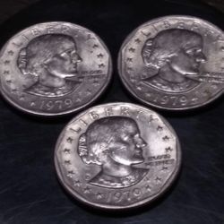 $1 1979 P, D, S.  Collectible Coin USA. Susan Antony 