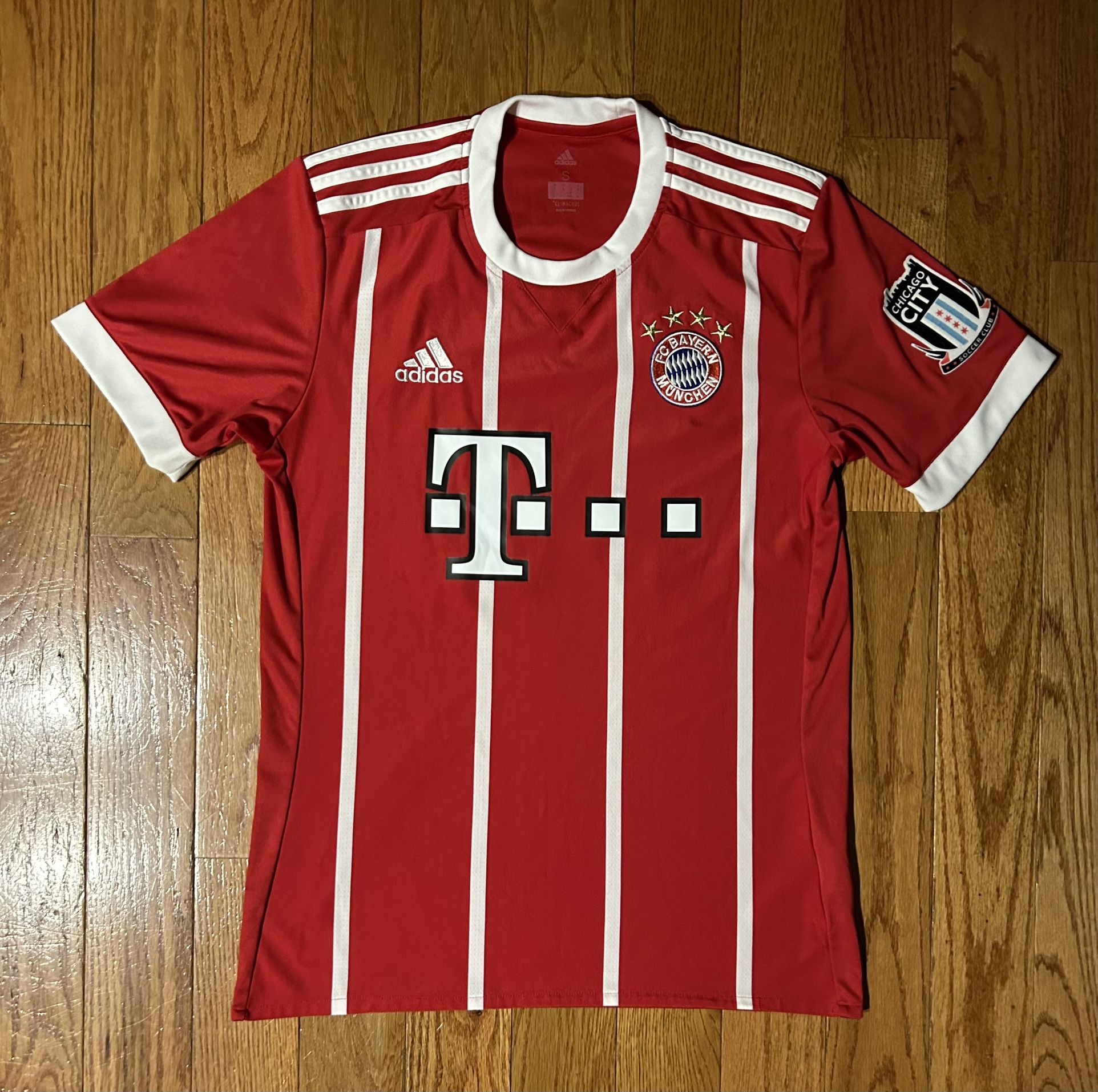 Bayern Munich 2017 #36 Chicago City Patch Adidas Jersey Size Small