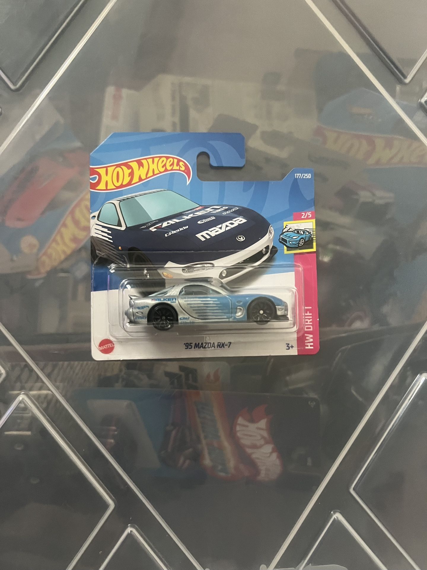 Hot Wheels Falken 95 Mazda Rx7 Short Card