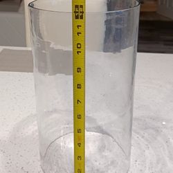 Glass Candle Cover.  Measurements Are On Pics. 