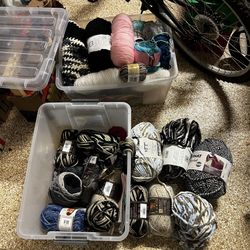 Yarn & embroidery lot all colors and types