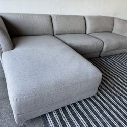 Gray Sectional Modular Sofa Couch Sala 