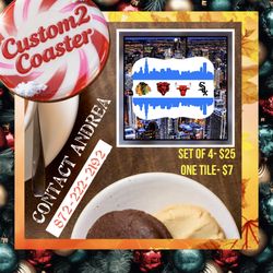 Chicago Sports Custom Ceramic Coaster