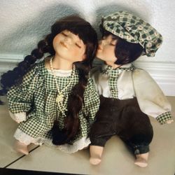 Boy Girl Porcelain Dolls