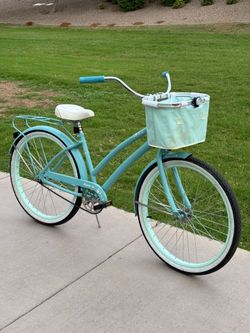 Teal Huffy Nassau Beach Cruiser