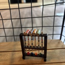 Miniature Dollhouse Sized Croquet Set