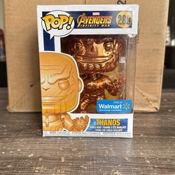 Funk Pop Avengers Thanos Orange Chrome 