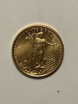 1998 $5 American Gold Eagle 1/10 oz Fine Gold Coin (22K Bullion)