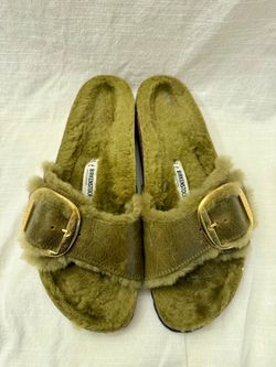 Olive Green New Birkenstock Slip On/slides