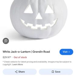 Ceramic Light Up Pumpkin